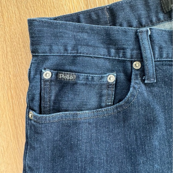Polo Ralph Lauren The Hampton Relaxed Straight Mens jean Dark Denim Waist 31x30 - Picture 3 of 10